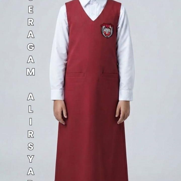 Seragam Gamis Merah Akhwat SDIT 1