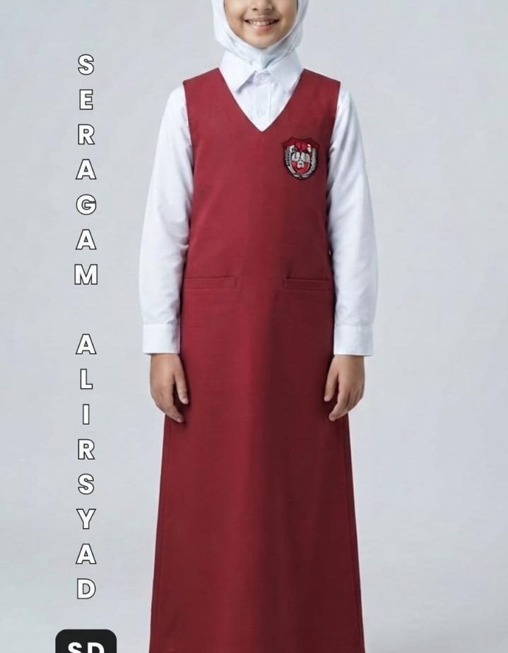Seragam Gamis Merah Akhwat SDIT